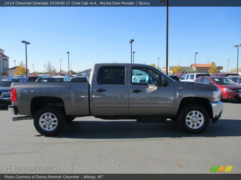 Mocha Steel Metallic / Ebony 2014 Chevrolet Silverado 3500HD LT Crew Cab 4x4