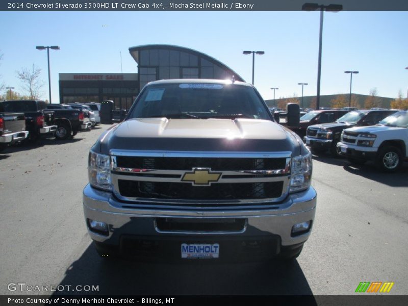 Mocha Steel Metallic / Ebony 2014 Chevrolet Silverado 3500HD LT Crew Cab 4x4