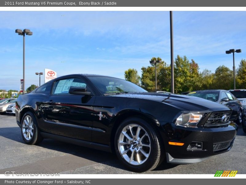 Ebony Black / Saddle 2011 Ford Mustang V6 Premium Coupe