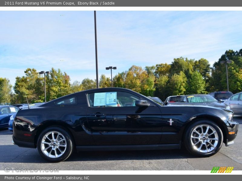 Ebony Black / Saddle 2011 Ford Mustang V6 Premium Coupe