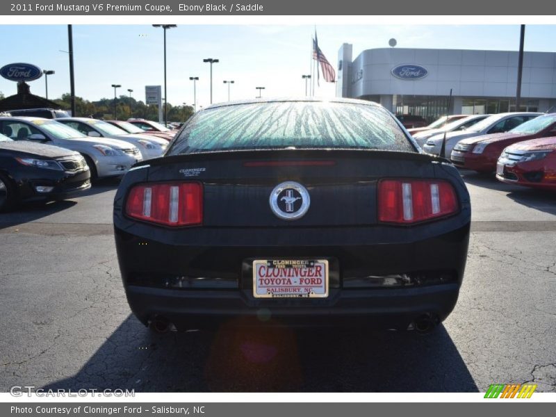 Ebony Black / Saddle 2011 Ford Mustang V6 Premium Coupe