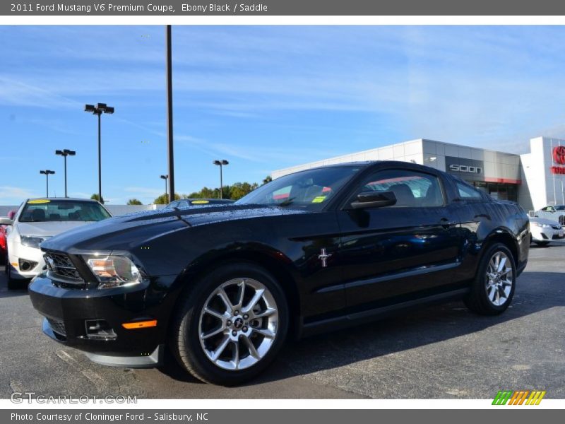Ebony Black / Saddle 2011 Ford Mustang V6 Premium Coupe