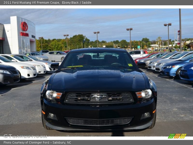 Ebony Black / Saddle 2011 Ford Mustang V6 Premium Coupe