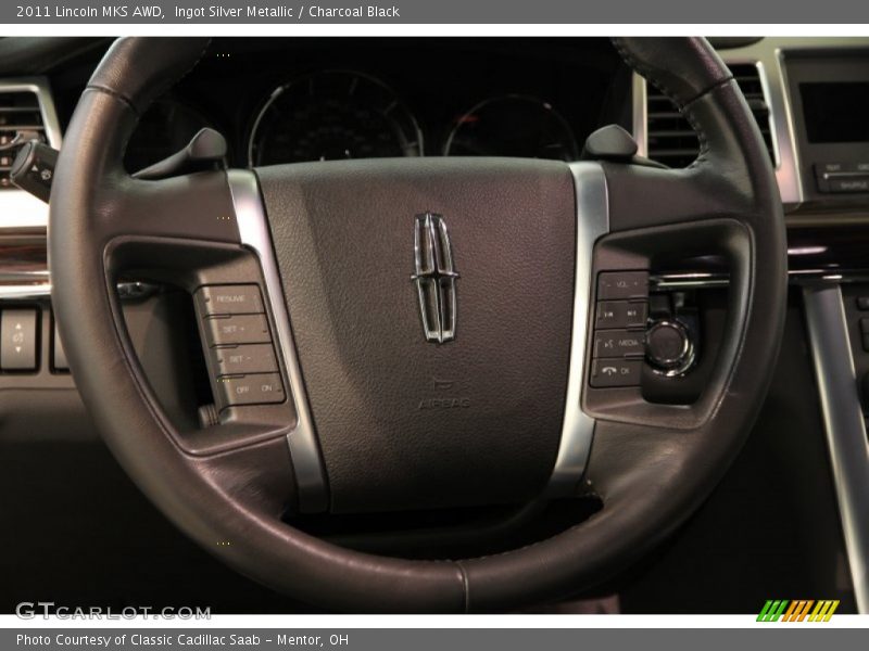Ingot Silver Metallic / Charcoal Black 2011 Lincoln MKS AWD