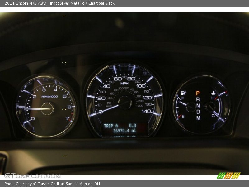 Ingot Silver Metallic / Charcoal Black 2011 Lincoln MKS AWD