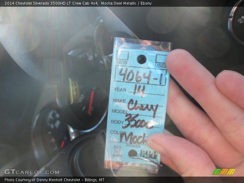 Mocha Steel Metallic / Ebony 2014 Chevrolet Silverado 3500HD LT Crew Cab 4x4