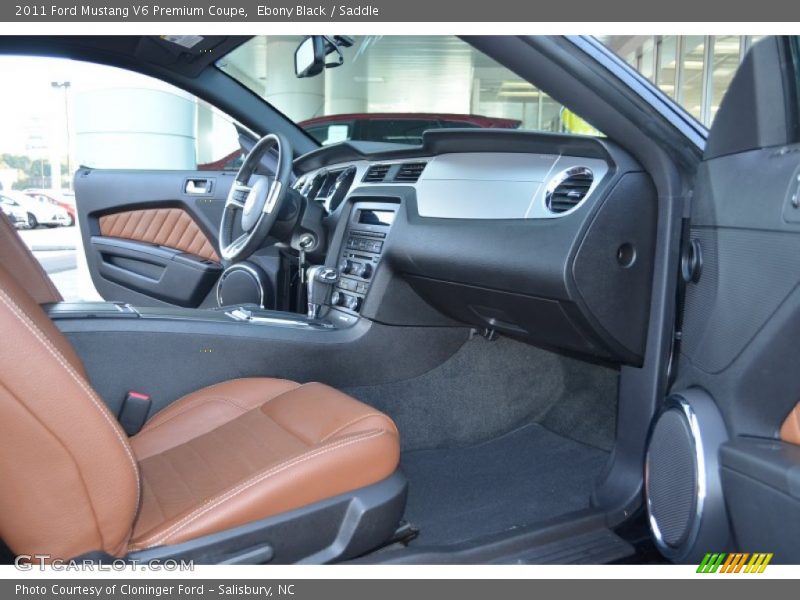 Ebony Black / Saddle 2011 Ford Mustang V6 Premium Coupe
