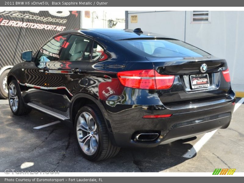 Black Sapphire Metallic / Oyster 2011 BMW X6 xDrive50i