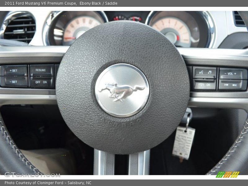 Ebony Black / Saddle 2011 Ford Mustang V6 Premium Coupe