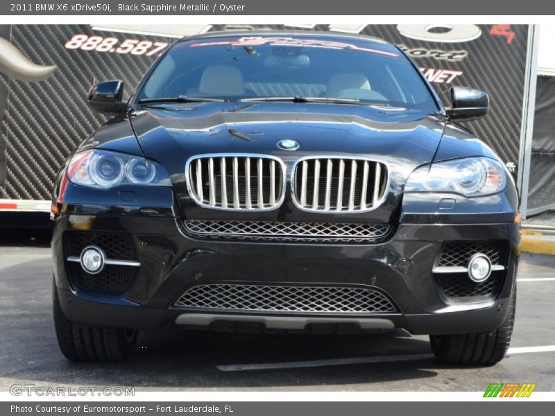 Black Sapphire Metallic / Oyster 2011 BMW X6 xDrive50i