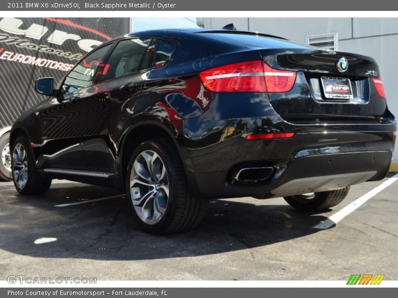 Black Sapphire Metallic / Oyster 2011 BMW X6 xDrive50i