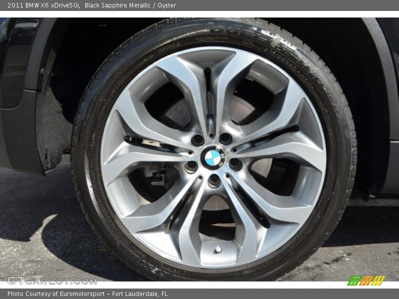 Black Sapphire Metallic / Oyster 2011 BMW X6 xDrive50i