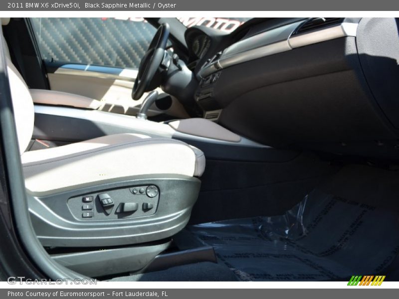 Black Sapphire Metallic / Oyster 2011 BMW X6 xDrive50i