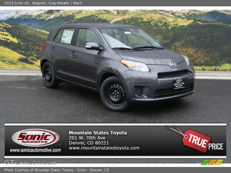 Magnetic Gray Metallic / Black 2014 Scion xD