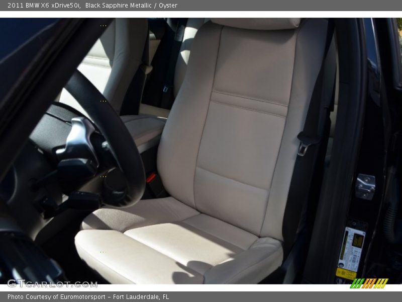 Black Sapphire Metallic / Oyster 2011 BMW X6 xDrive50i