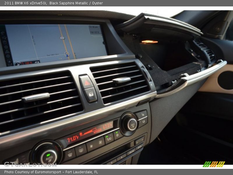 Black Sapphire Metallic / Oyster 2011 BMW X6 xDrive50i