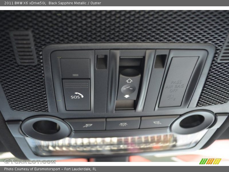 Black Sapphire Metallic / Oyster 2011 BMW X6 xDrive50i