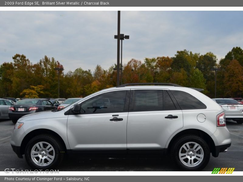 Brilliant Silver Metallic / Charcoal Black 2009 Ford Edge SE
