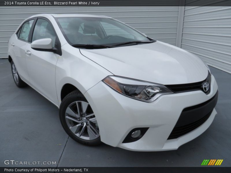 Blizzard Pearl White / Ivory 2014 Toyota Corolla LE Eco