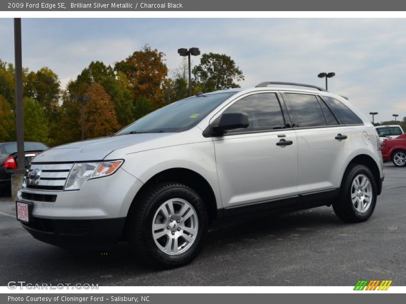 Brilliant Silver Metallic / Charcoal Black 2009 Ford Edge SE