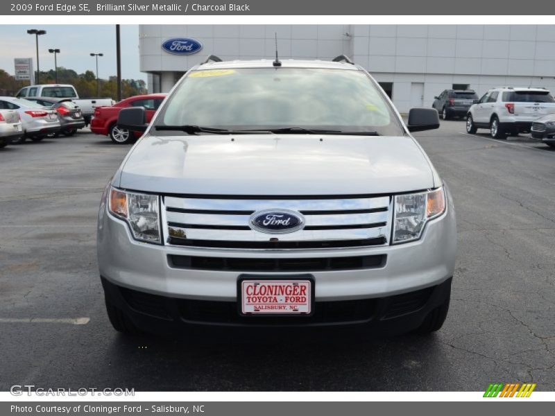 Brilliant Silver Metallic / Charcoal Black 2009 Ford Edge SE