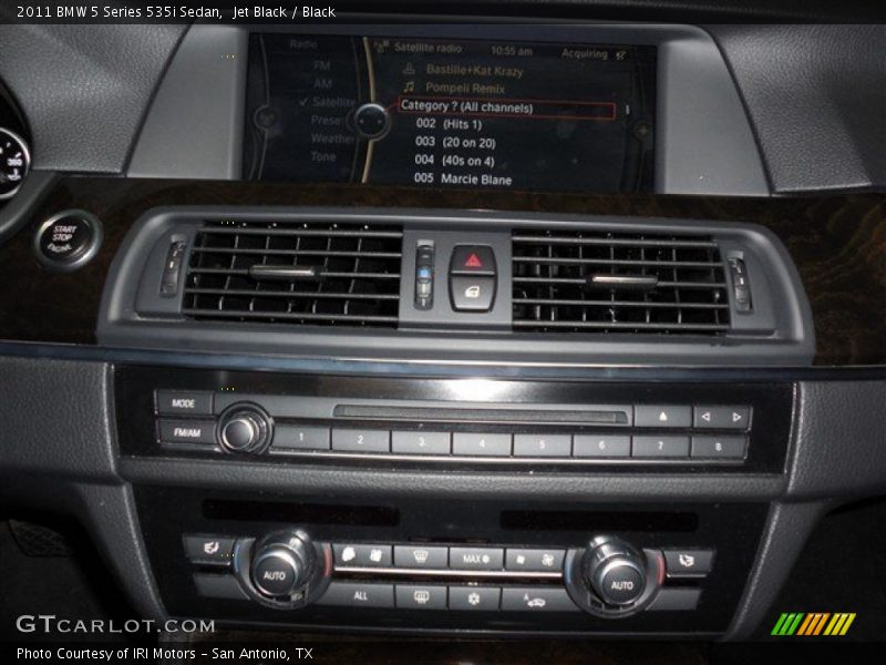 Jet Black / Black 2011 BMW 5 Series 535i Sedan