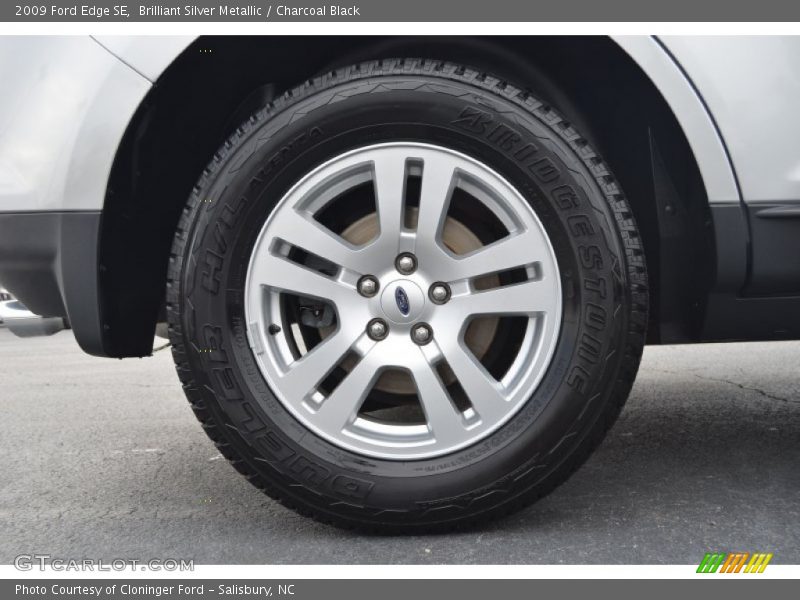 Brilliant Silver Metallic / Charcoal Black 2009 Ford Edge SE