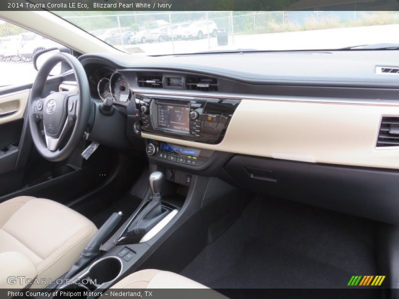 Dashboard of 2014 Corolla LE Eco