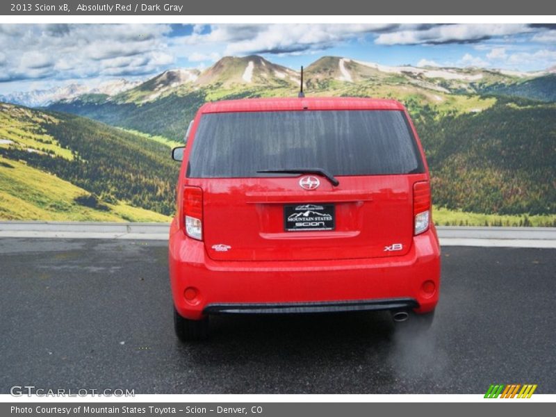 Absolutly Red / Dark Gray 2013 Scion xB