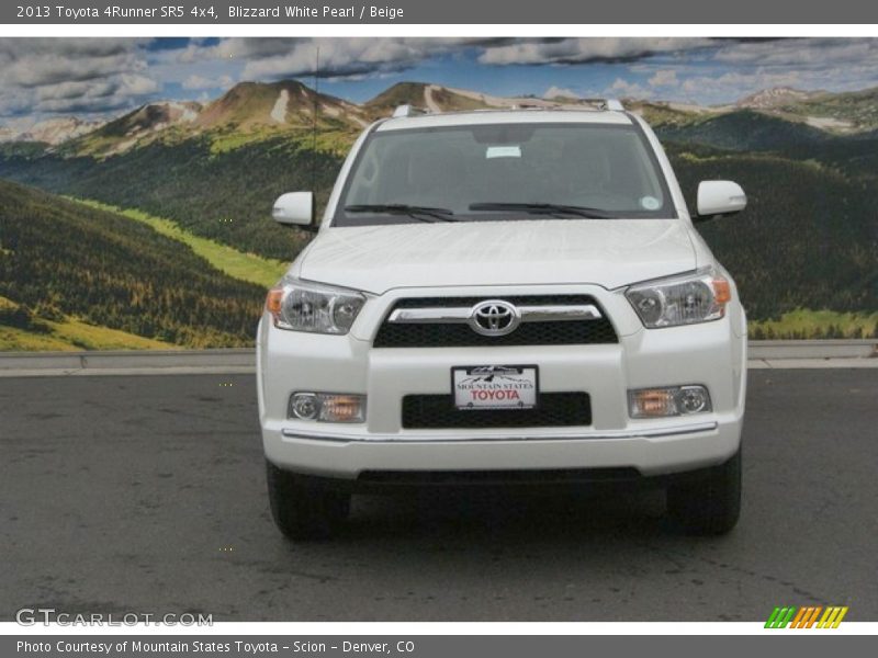 Blizzard White Pearl / Beige 2013 Toyota 4Runner SR5 4x4