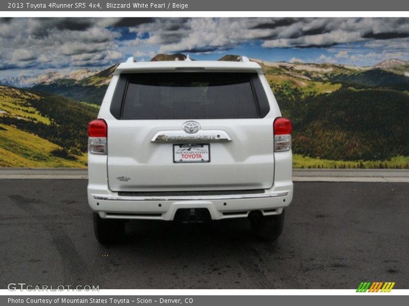 Blizzard White Pearl / Beige 2013 Toyota 4Runner SR5 4x4
