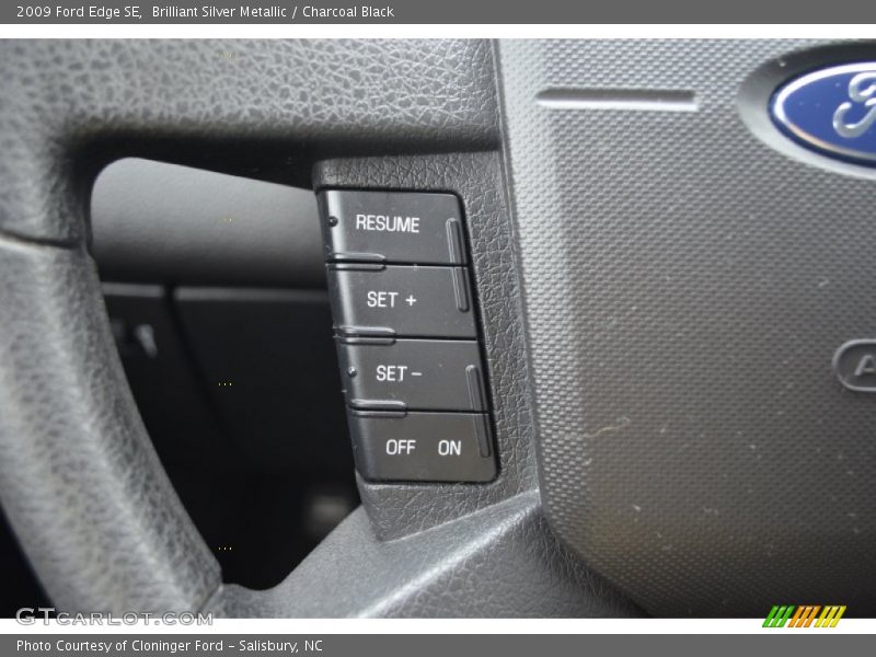 Brilliant Silver Metallic / Charcoal Black 2009 Ford Edge SE