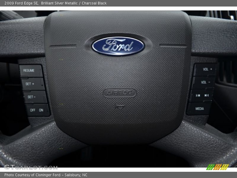 Brilliant Silver Metallic / Charcoal Black 2009 Ford Edge SE