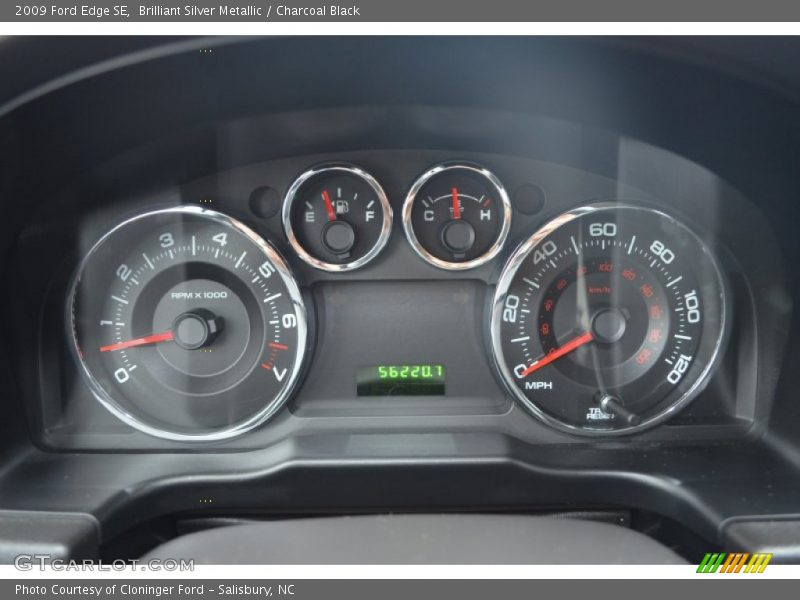 Brilliant Silver Metallic / Charcoal Black 2009 Ford Edge SE