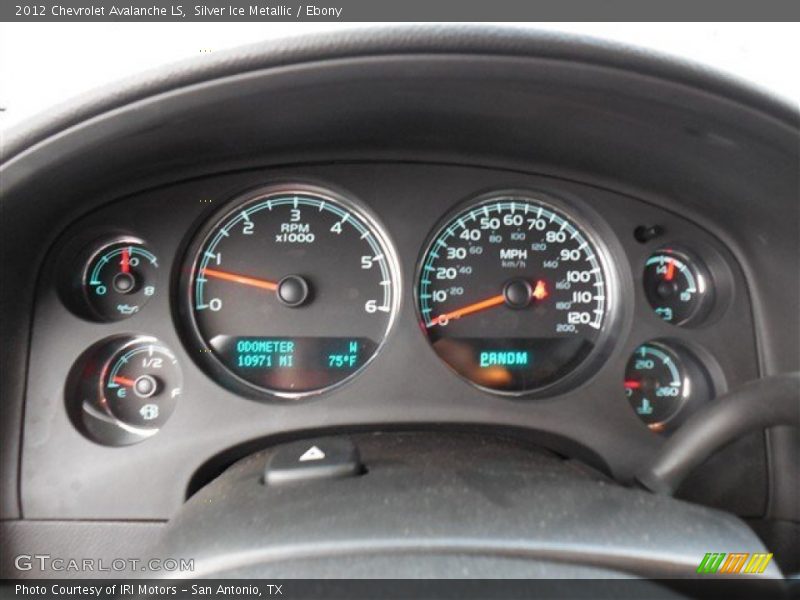 Silver Ice Metallic / Ebony 2012 Chevrolet Avalanche LS