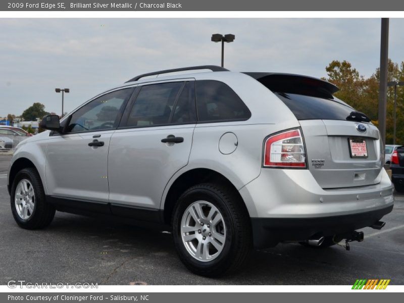 Brilliant Silver Metallic / Charcoal Black 2009 Ford Edge SE