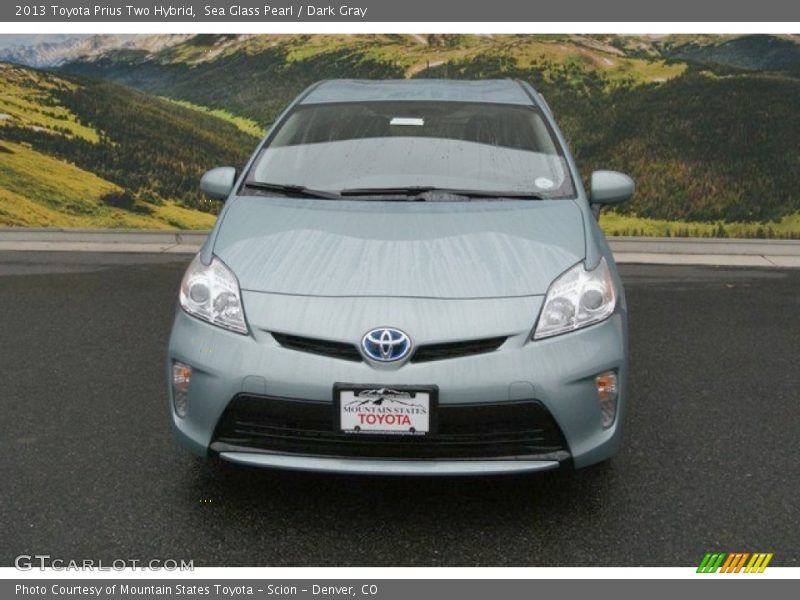 Sea Glass Pearl / Dark Gray 2013 Toyota Prius Two Hybrid
