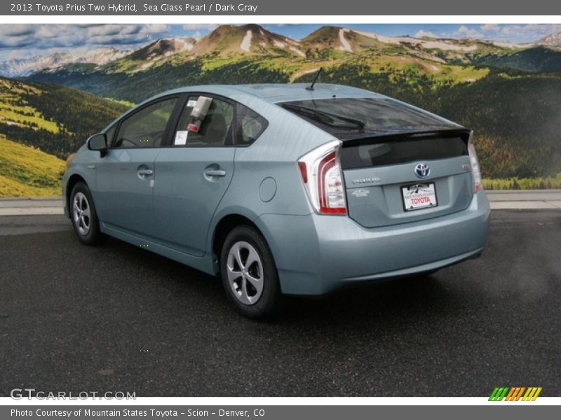 Sea Glass Pearl / Dark Gray 2013 Toyota Prius Two Hybrid