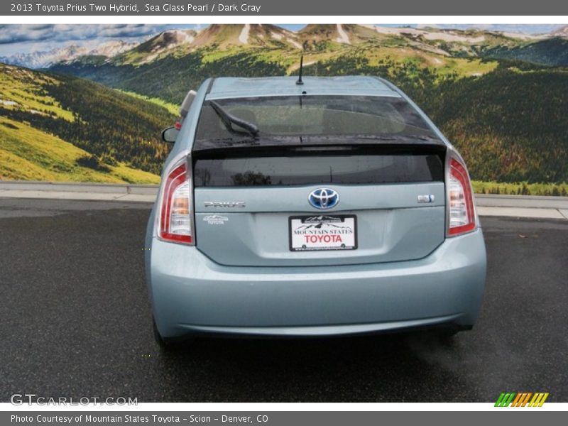 Sea Glass Pearl / Dark Gray 2013 Toyota Prius Two Hybrid