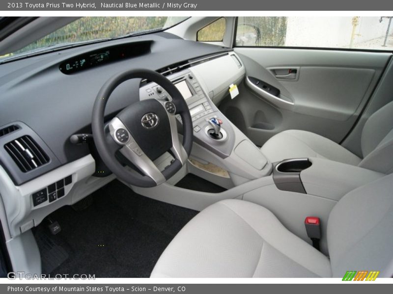 Nautical Blue Metallic / Misty Gray 2013 Toyota Prius Two Hybrid