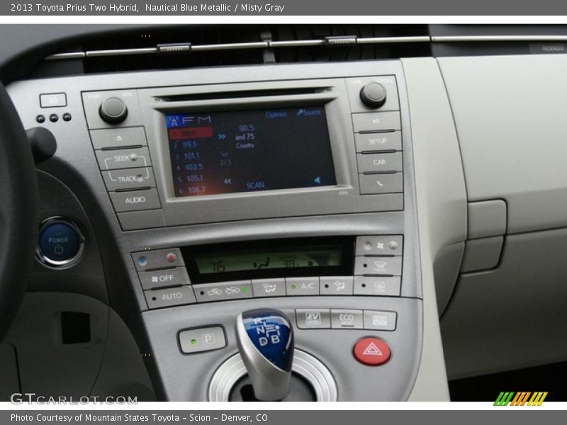 Nautical Blue Metallic / Misty Gray 2013 Toyota Prius Two Hybrid