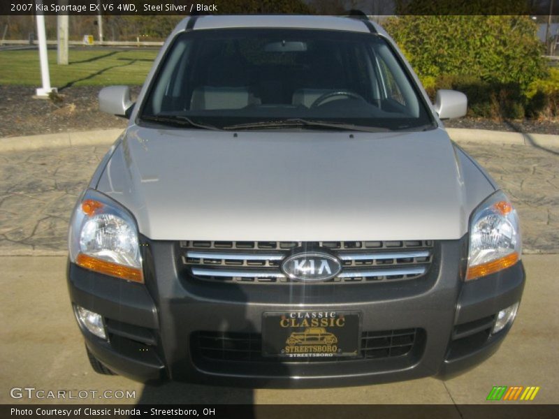 Steel Silver / Black 2007 Kia Sportage EX V6 4WD