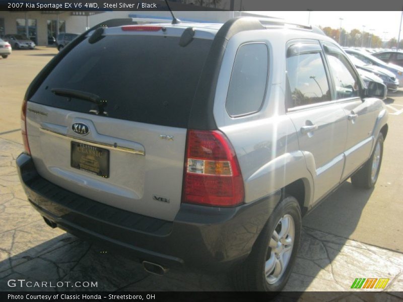 Steel Silver / Black 2007 Kia Sportage EX V6 4WD