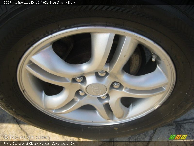 Steel Silver / Black 2007 Kia Sportage EX V6 4WD