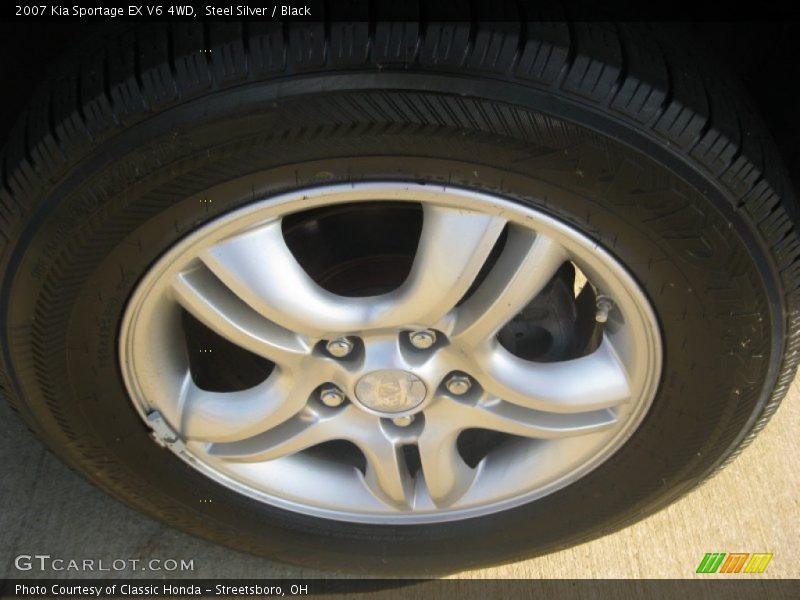 Steel Silver / Black 2007 Kia Sportage EX V6 4WD