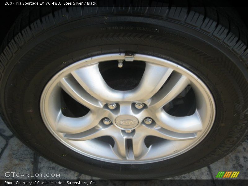 Steel Silver / Black 2007 Kia Sportage EX V6 4WD