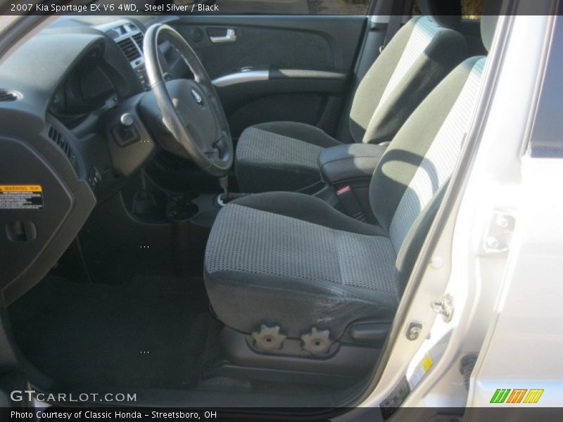 Steel Silver / Black 2007 Kia Sportage EX V6 4WD