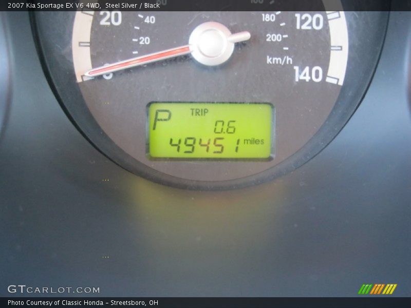 Steel Silver / Black 2007 Kia Sportage EX V6 4WD