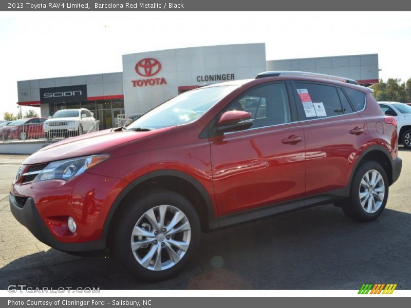 Barcelona Red Metallic / Black 2013 Toyota RAV4 Limited
