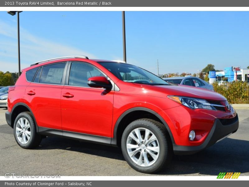 Barcelona Red Metallic / Black 2013 Toyota RAV4 Limited